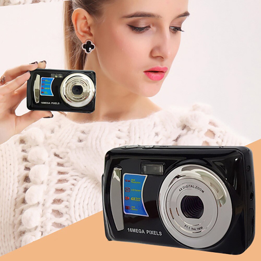 HIPERDEAL MINI 2.4 Inch HD Screen Digital Camera 16MP Anti-Shake Face Detection Camcorder Blank DV HD Digital Camera