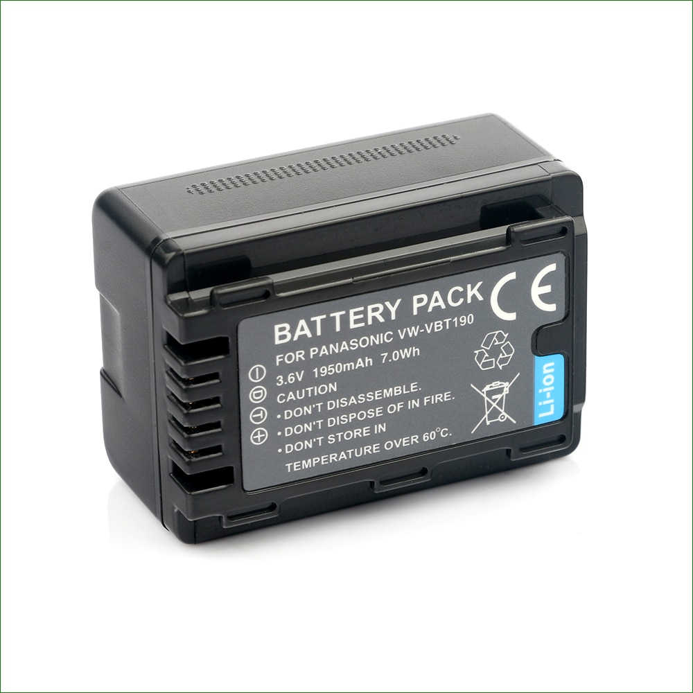 LANFULANG VW-VBT190 VW VBT190 rechargeable Battery Camera Batteries for Panasonic HC-VX980 HC-W580 HC-V180 HC-V380 HC-WXF995: 1PC Battery