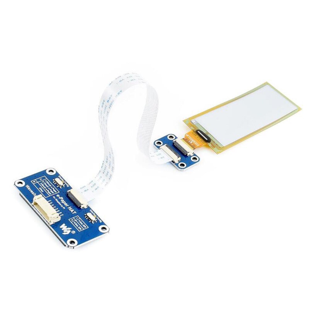 2.9inch E-Ink Display HAT for Raspberry Pi 296×128 Resolution with Embedded Controller Without PCB Supports Partial Refresh1