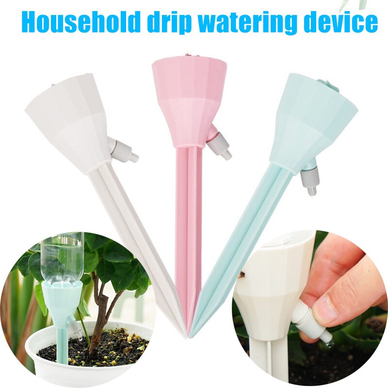 3/6 Pcs Plant Self Watering Spikes Devices Automatic Waterer Adjustable Drip Irrigation System MSU88