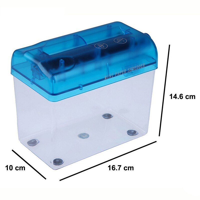Portable Mini Shredder Household A6 Paper Shredder Small Office Silent Paper Shredder Hand-cranked Documents Cutting Machine