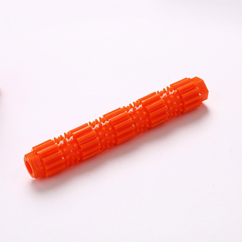 Hund behandle legetøj tygge aggressivt dispensere tænder til tyggegummi rengørings legetøj: S / Orange