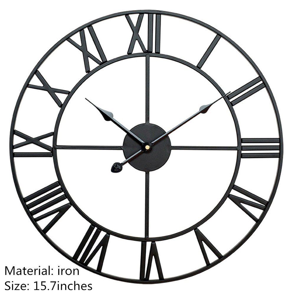 Outdoor Hars Waterdicht Wandklok 12 Inch Stille Geen Klok Decoratieve Klok Voor Terras, Tuin, zwembad Of Woonkamer: 4