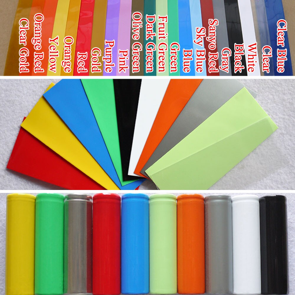 Gaine Thermorétractable PVC 20 Mm - 8 Mètres - Pour Pack De Batteries 18650, 21700, électronique - 11