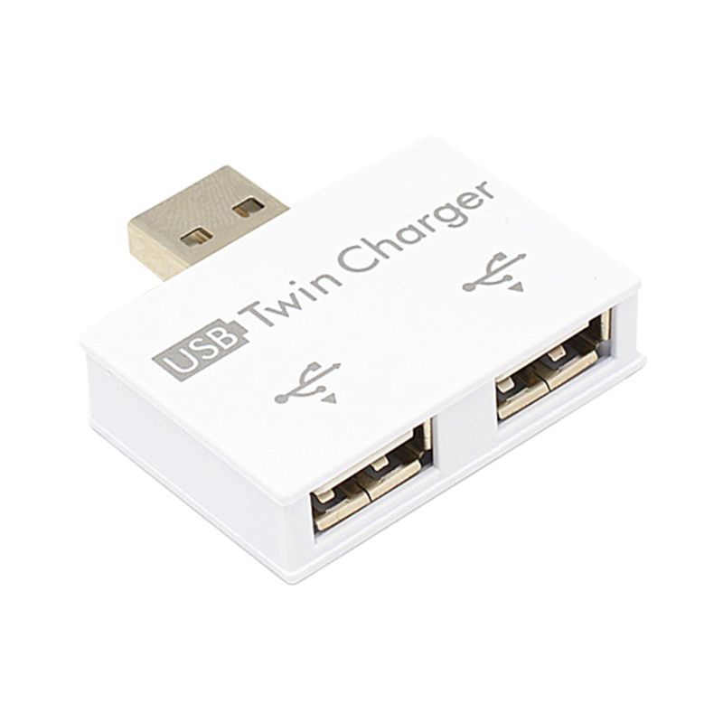 USB 2.0 Male Naar Twin Dual 2 Port USB Splitter Hub Adapter Converter Opladen USB Draad Plug voor Laptop PC Duurzaam