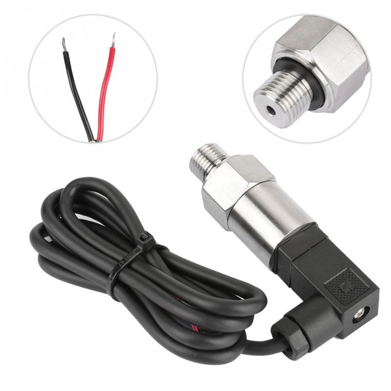 G1/4 Silicon Pressure Transmitter Transducer for Water Gas Oil 4-20mA Output 0-1.6MPA Pressure Range