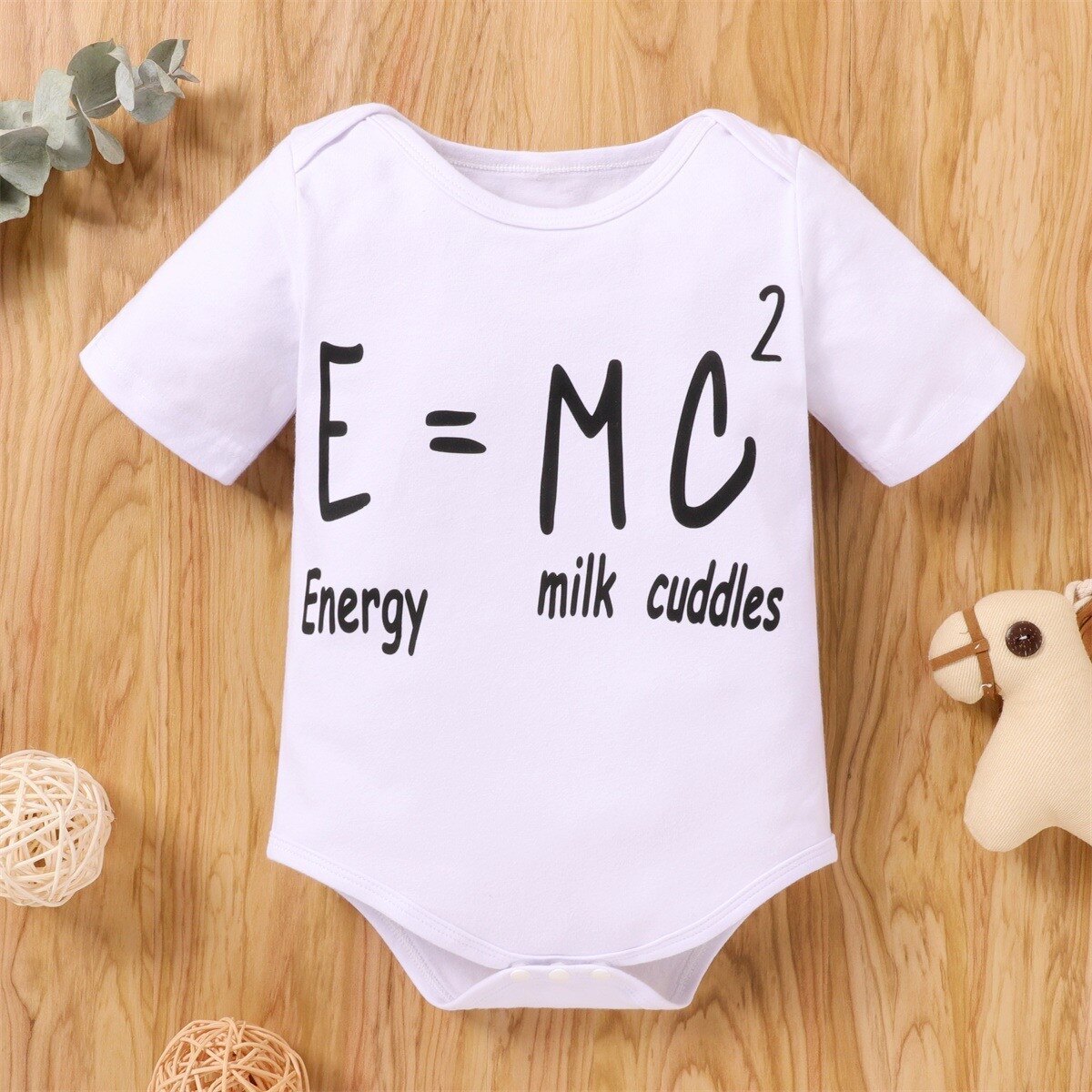 -Né Enfant En Bas Âge Bébé Garçon Fille À Manches Courtes Barboteuse Combinaison Barboteuse Décontractée Lettre Imprimer Combinaison Tenues Filles Garçons Vêtements