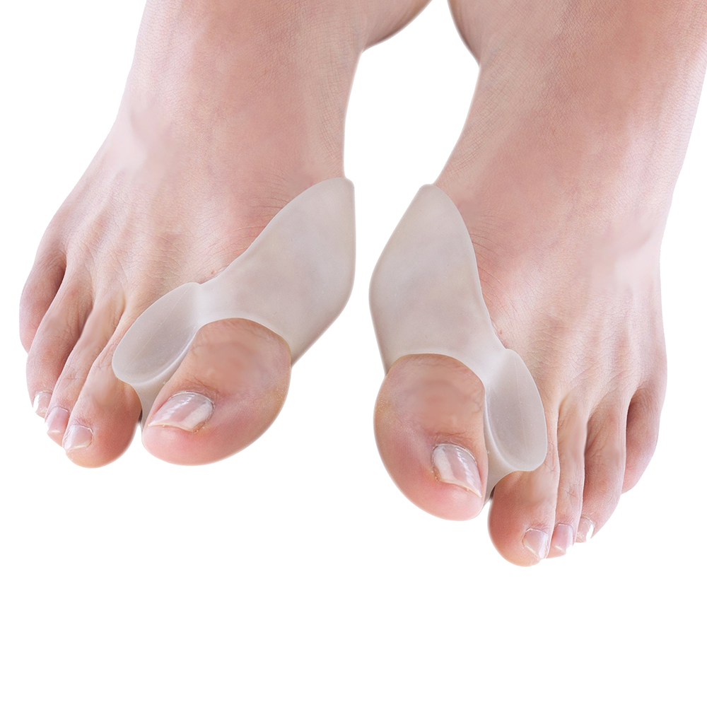 1 paar Big Toe Bunion Spalk + 1 Paar Gratis Siliconen Teen Beschermer Voetverzorging Protector Set