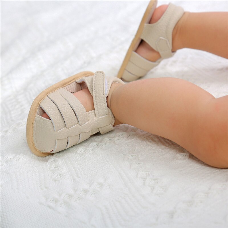 Mode Pu Baby Antislip Sandalen Zomer Kinderen Jongens Meisje Gesloten Teen Wandelschoenen 0-18 Maanden Baby sandalen Детские Сандалии