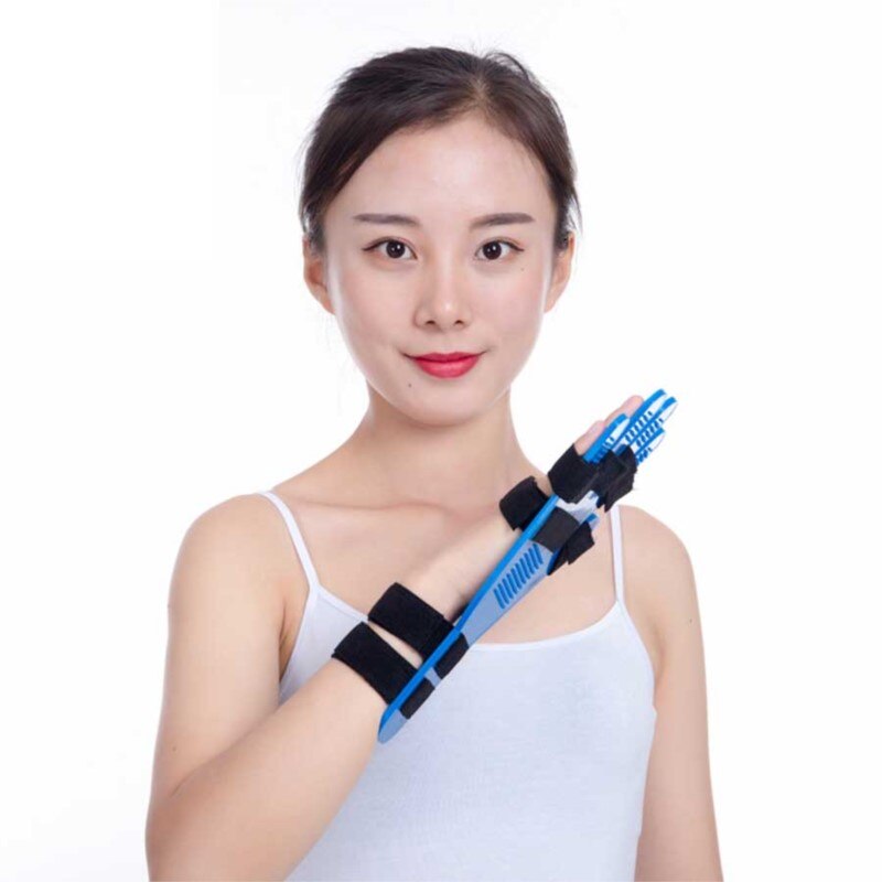 Ortotisk träning finger skena fingerplatta finger handled rehabilitering tränare stroke hemiplegi paraplegisk handfixering