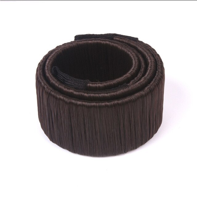 Magic hair bun maker hår munk bull maker lätt bulle hår fransk twist magic bun maker klipp för kvinnor smink: 4 mörkbrun