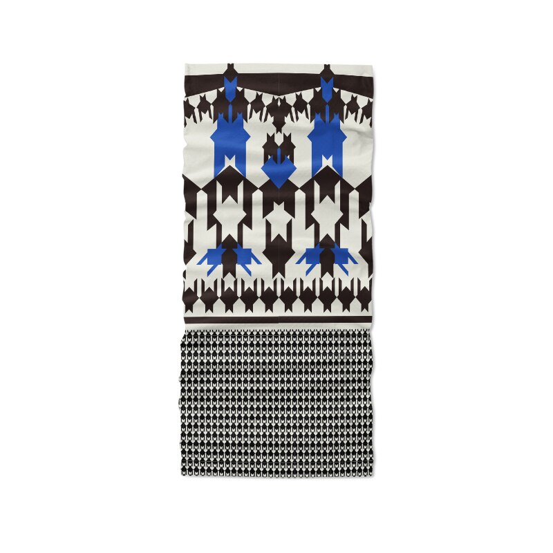 3D imprimé pied-de-poule foulard Plaid magie sport Hijab écharpe bracelet accessoire cheveux pour femme masque anti-poussière en plein air