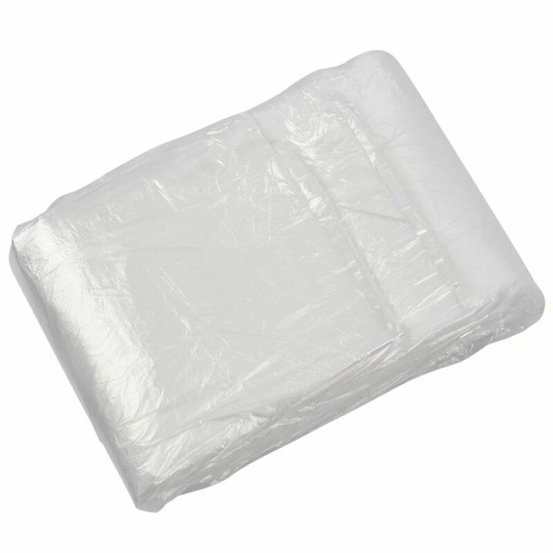 100PCS Disposable Plastic Car Seat Covers Protectors Mechanic Valet Roll Clear