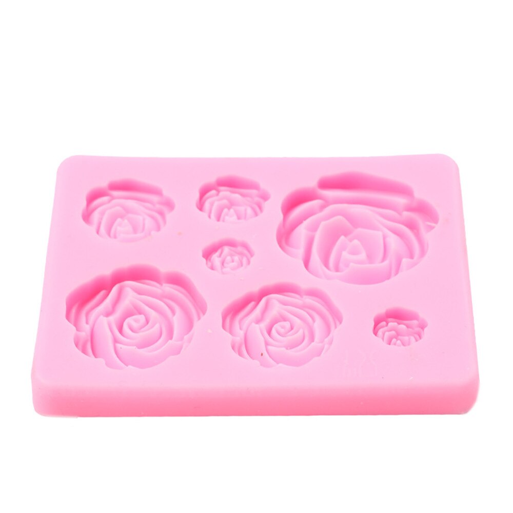 Bloom Rose Siliconen Cakevorm 3d Bloem Fondant Mold Cupcake Jelly Snoep Chocolade Decoratie Bakken Tool Mallen Decor # Yj