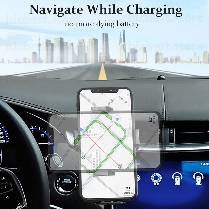 15W Qi Draadloze Oplader Auto Telefoon Houder Voor Samsung S21 S20 Ultra S10 S9 Inductie Oplader Auto Mount Voor iphone 12 11 Pro Max 8