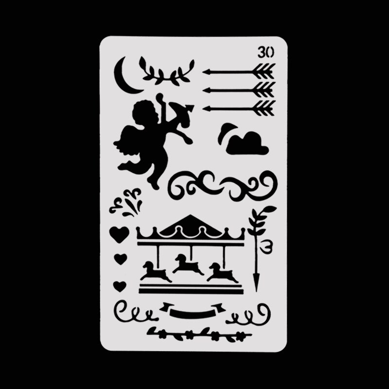 Angel Gelaagdheid Stencils Tekening Kleur Spray stencil DIY Scrapbook fotoalbum Decoratieve Embossing DIY Kaart Ambachten
