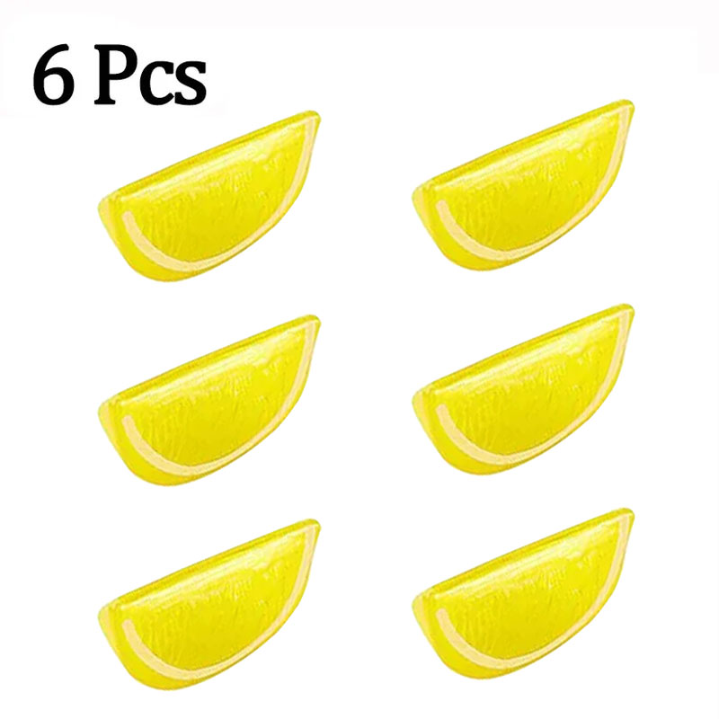 6 pezzi fondali fotografia di limone finto puntelli fette di lime artificiali sfondi fotografici imitazione frutta decorazioni per la tavola da cucina: Lavanda