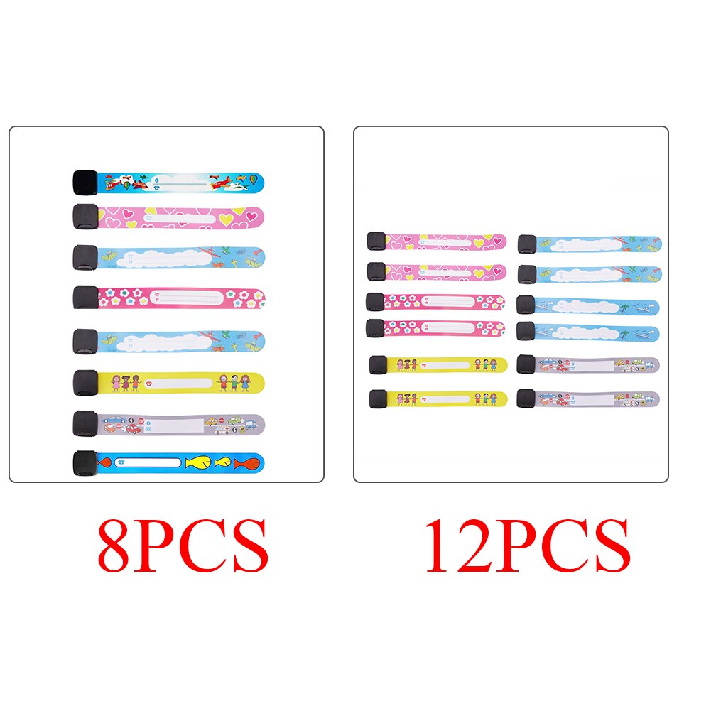 Outdoor-armbänder aus pvc für kinder (unisex), verstellbar, tragbar, mit ausweisfunktion, wasserdicht, einfach anzulegen, wiederverwendbar, für unterwegs