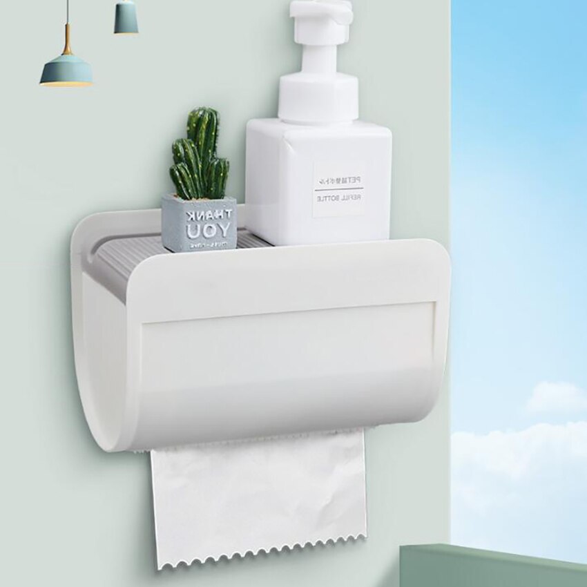Bathroom Toilet Tissue Towel Box Storage Shelf Waterproof Toilet Paper Holders Tissue Case Kitchen Roller Paper Canister Boxes