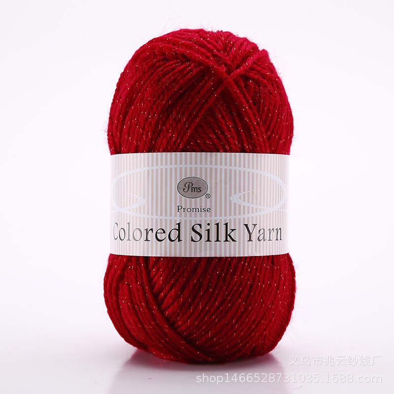 50G Lurex Garen Medium Dikke Acryl Garen Bal Fancy Garen Sjaal Hoed Jasje Breien Lijn Hand Breien Haak Garen: 05