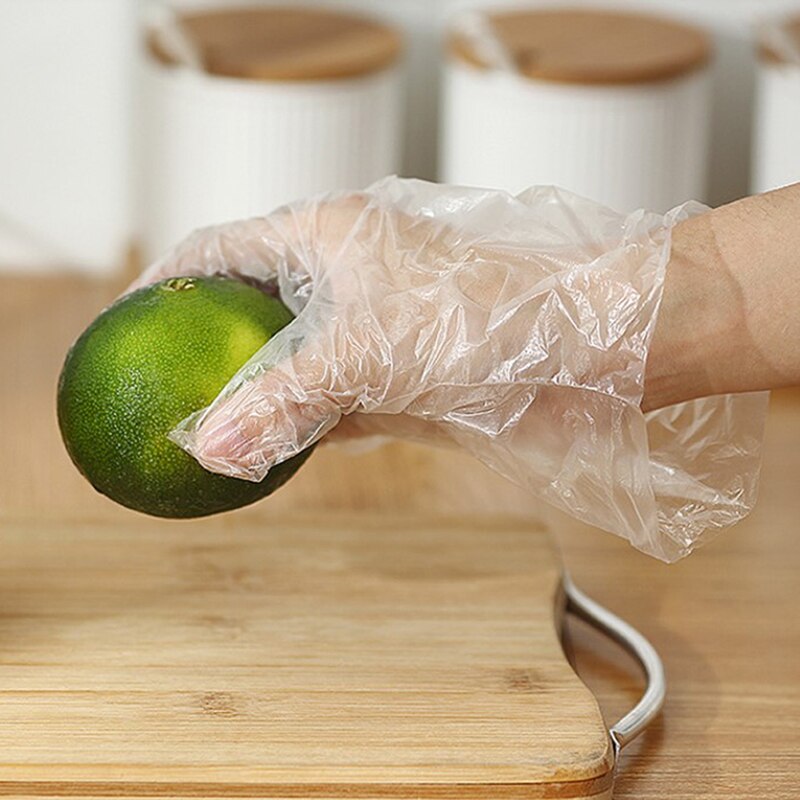 100Pcs Milieuvriendelijke Wegwerp Handschoenen Tuin Huishouden Keuken Restaurant Bbq Helder Multi-Functionele Handschoenen Food Grade