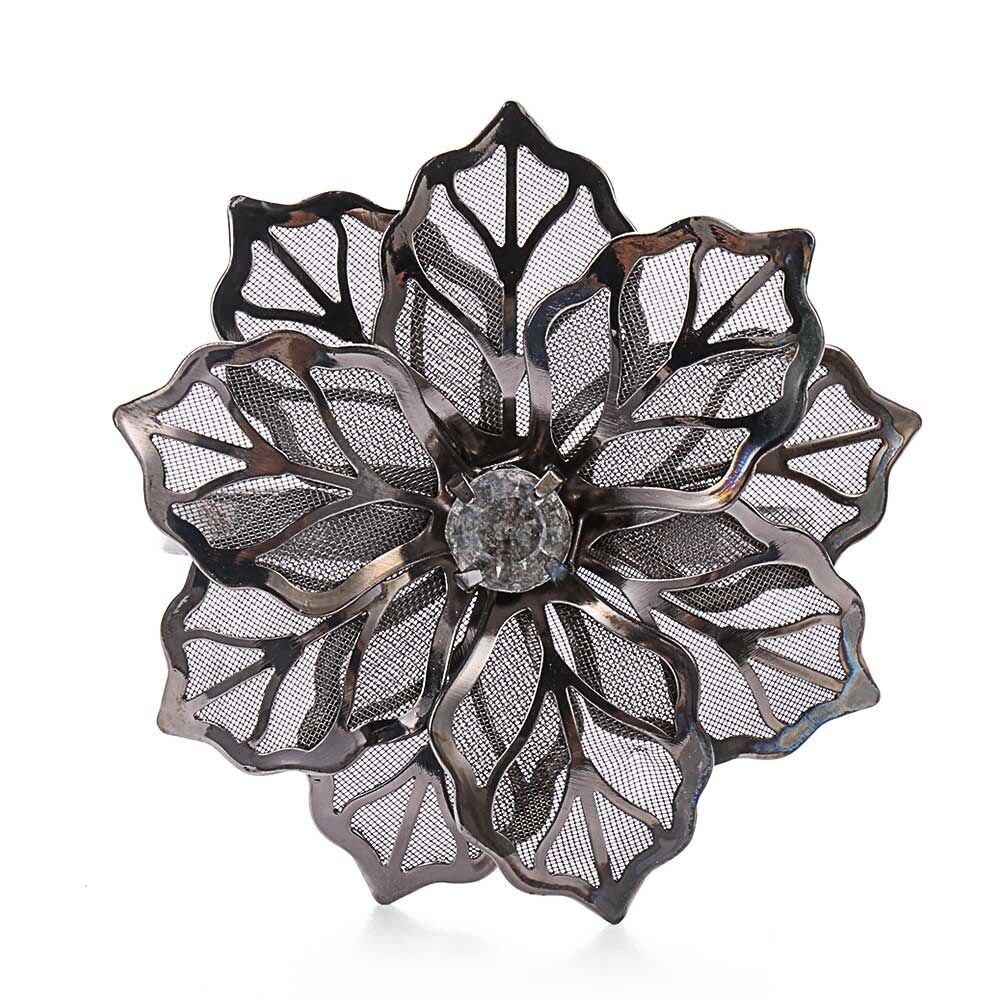 Restaurant Kitchen Gadgets Party Supplies Christmas Ornament Napkin Buckle Napkin Rings Table Decoration Towel Holder: black-1PC