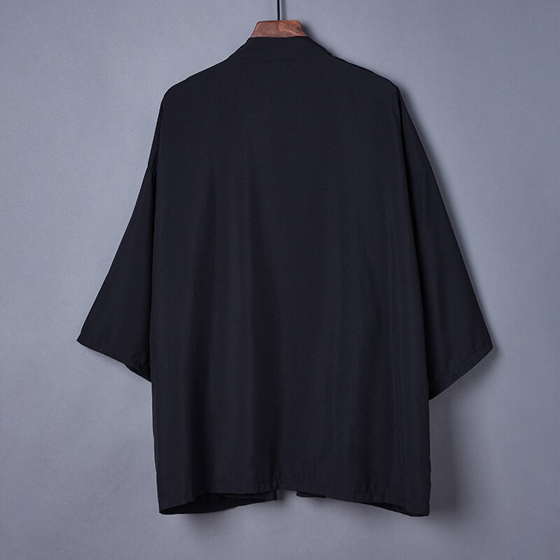 Spring Summer Plain Color Coat Japanese Kimono Cardigan Kimono Haori For Woman Man Loose Thin Outer Garment