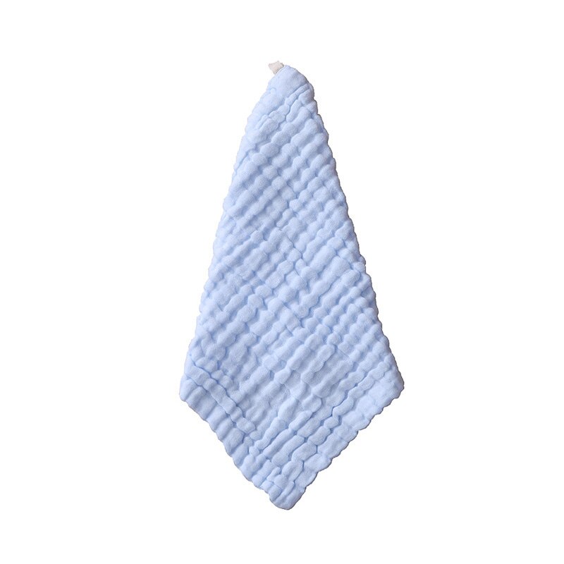 1pcs 27*27cm Square Solid Color Soft Face Towel Cotton Hair Hand Bathroom Towels badlaken toalla Toallas Mano: Blue
