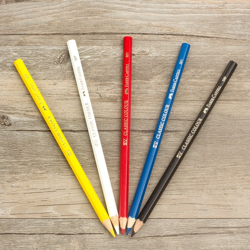 1Pc Faber-castell Classic Oil Color Pencil 60 Colors Optional Painting Sketch Bright Colour Hand-painted Art Supplies Students