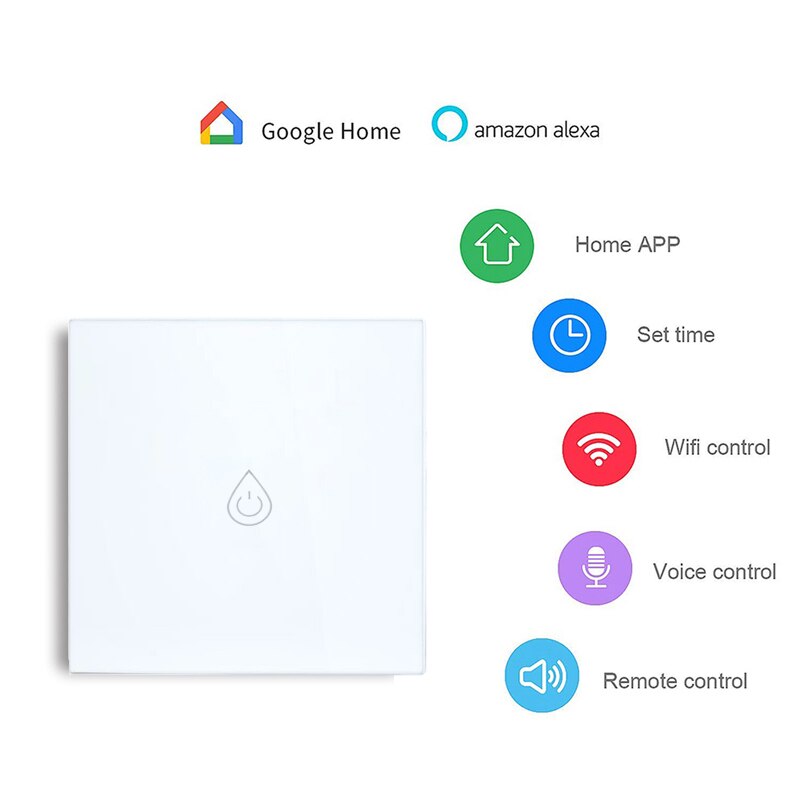 AVATTO Wifi Boiler Switch Smart Water Heater Switch Tuya Smart Life Timer Voice Control EU/US Touch Panel With alexa Google home