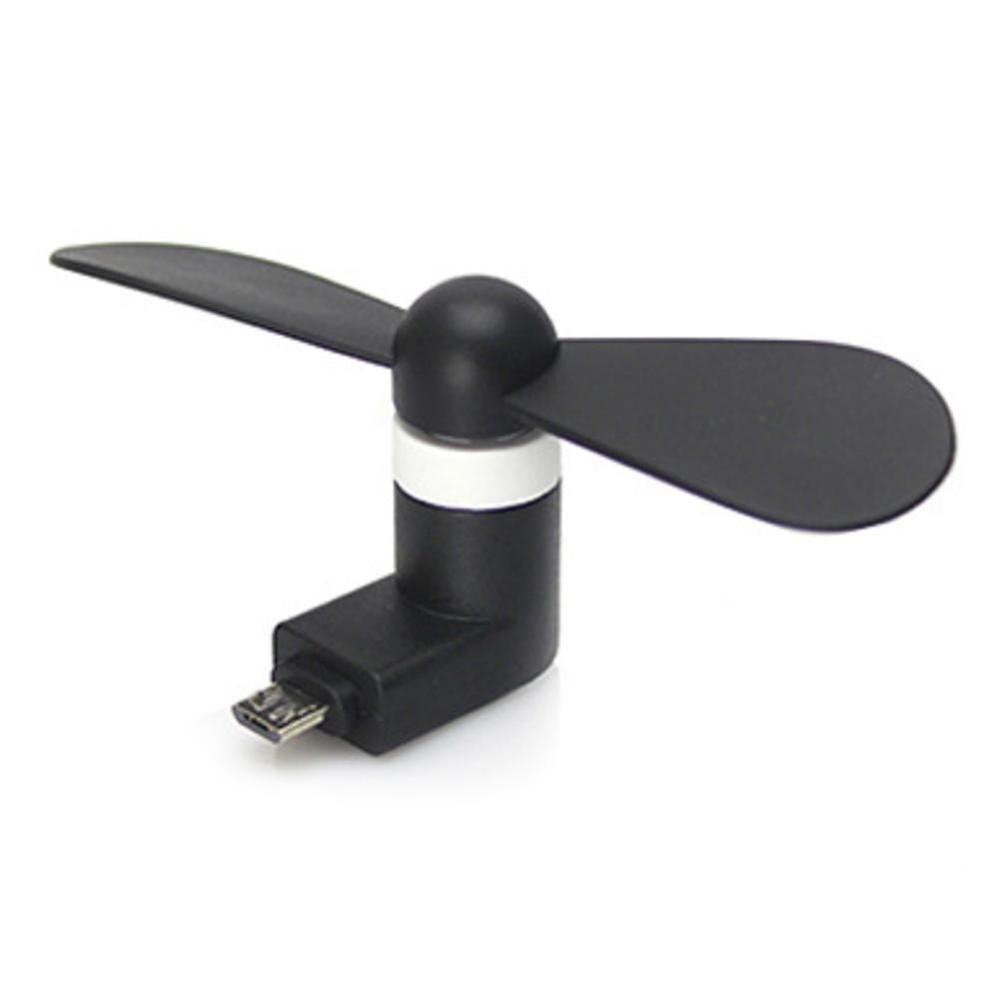 Usb mobil liten fläkt strömkylning minifläkt resor bärbar dator tangentbord dator skrivbord flexibel: Svart