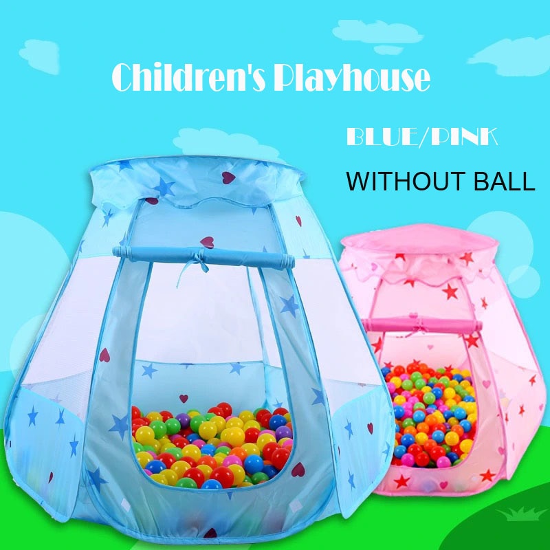 freundlicher Zelt Faltbare Tipi Für freundlicher Baby Moskito-nachweisen Zelt Zimmer Innen und OutdoorOcean Ball Schwimmbad freundlicher Spielen haus