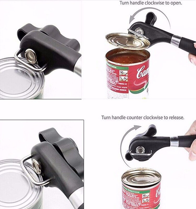 Best Cans Opener Kitchen Tools Handheld Manual Stainless Steel Can Opener Side Cut Manual Jar Opener