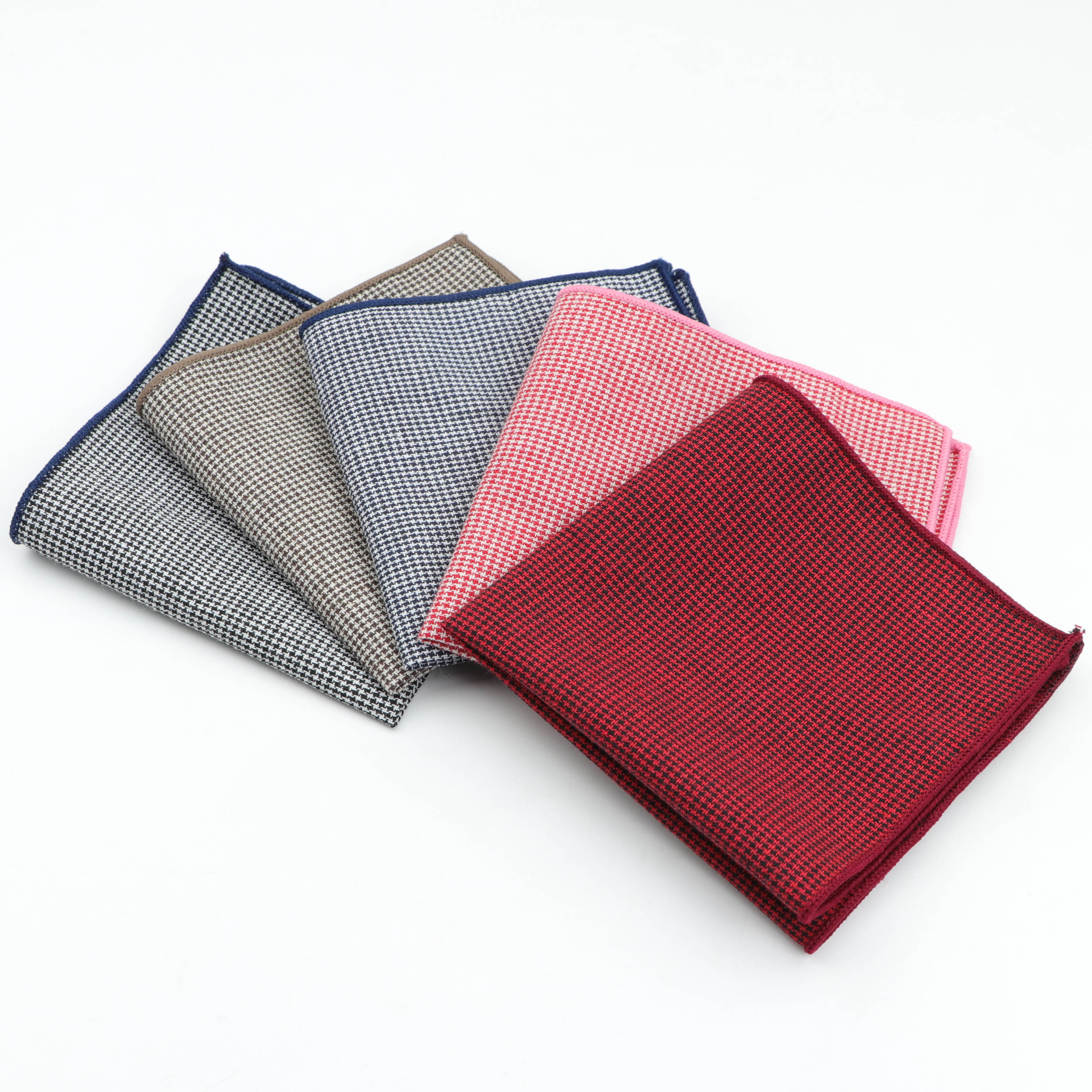 Stribet lommetørklæde tørklæder vintage bomuld ensfarvet hankies mænds lomme firkantede lommetørklæder
