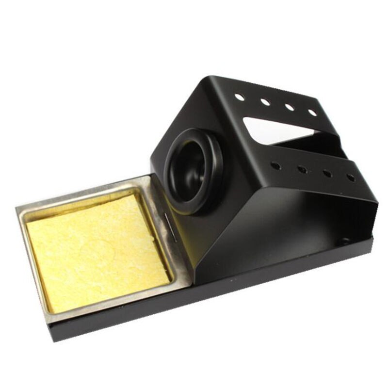 Universal 936 Soldering Iron Station Stand Stable Welding Solder Iron Tips Holder with Brass Wire Ball Tip Cleaner