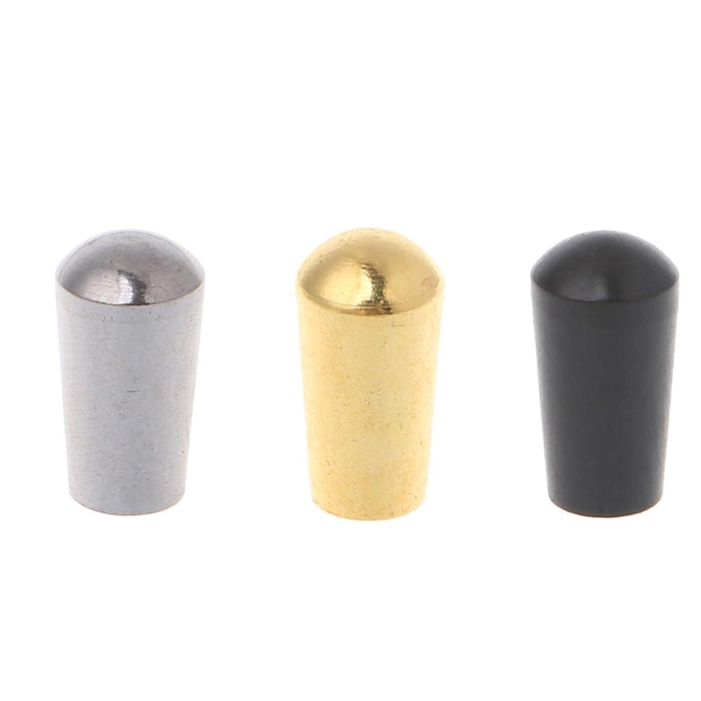 Internal Thread 3.5mm Brass Electric Guitar Toggle Switches Knobs Tip Cap Button