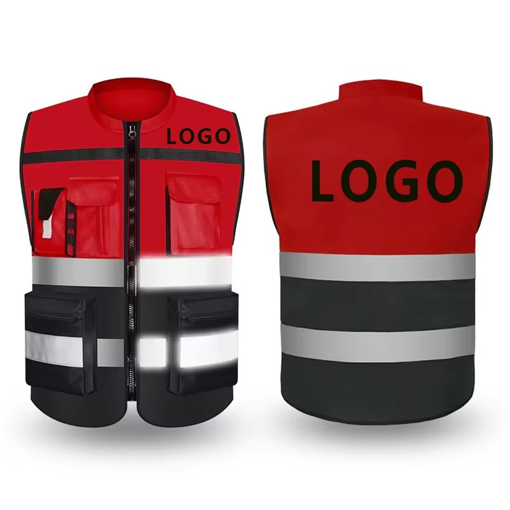 Gilet de sécurité réfléchissant haute visibilité, vêtements de travail réfléchissants pour travailleurs de la Construction et la circulation routière, vêtements de cyclisme pour moto: XXL / Rose