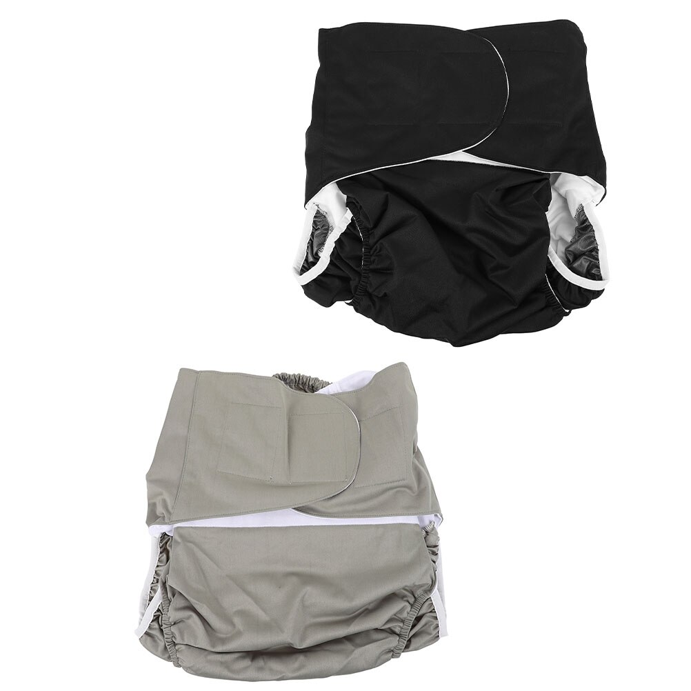 2pcs Waterproof Diaper Washable Incontinent Elderly Nappies Menstrual Briefs