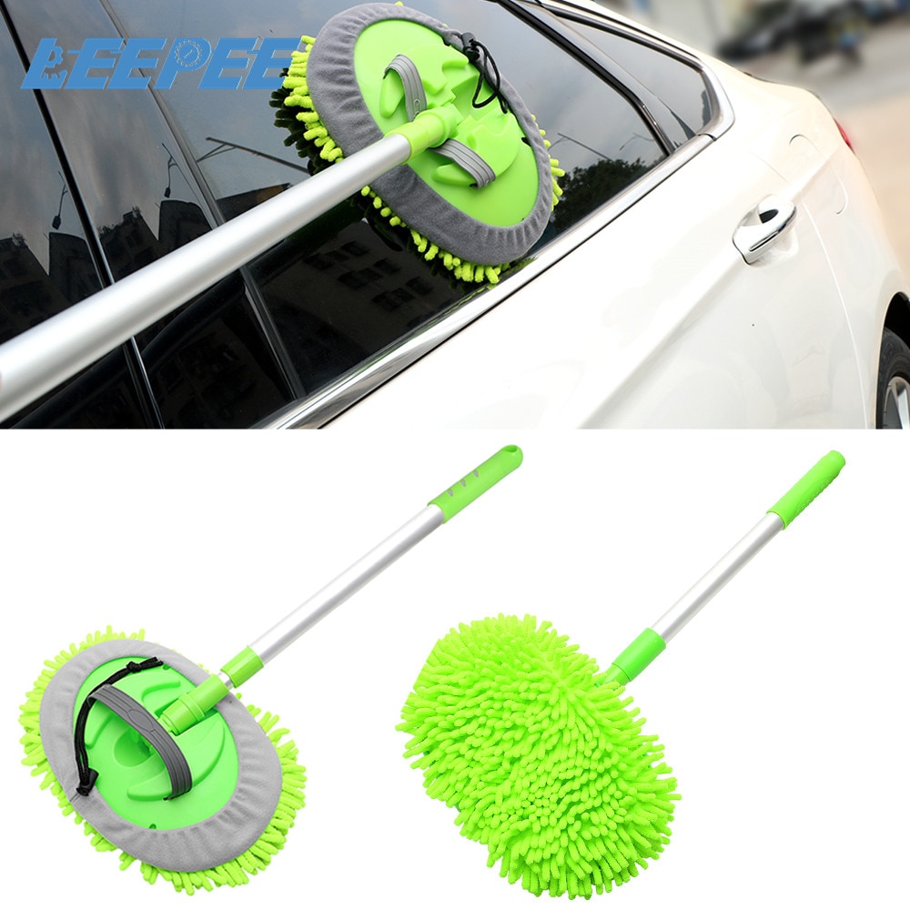 Støv voks moppe bilvask moppe bil rengøring vinduesvask værktøj auto pleje detaljerende justerbar blød bil-styling bil tilbehør