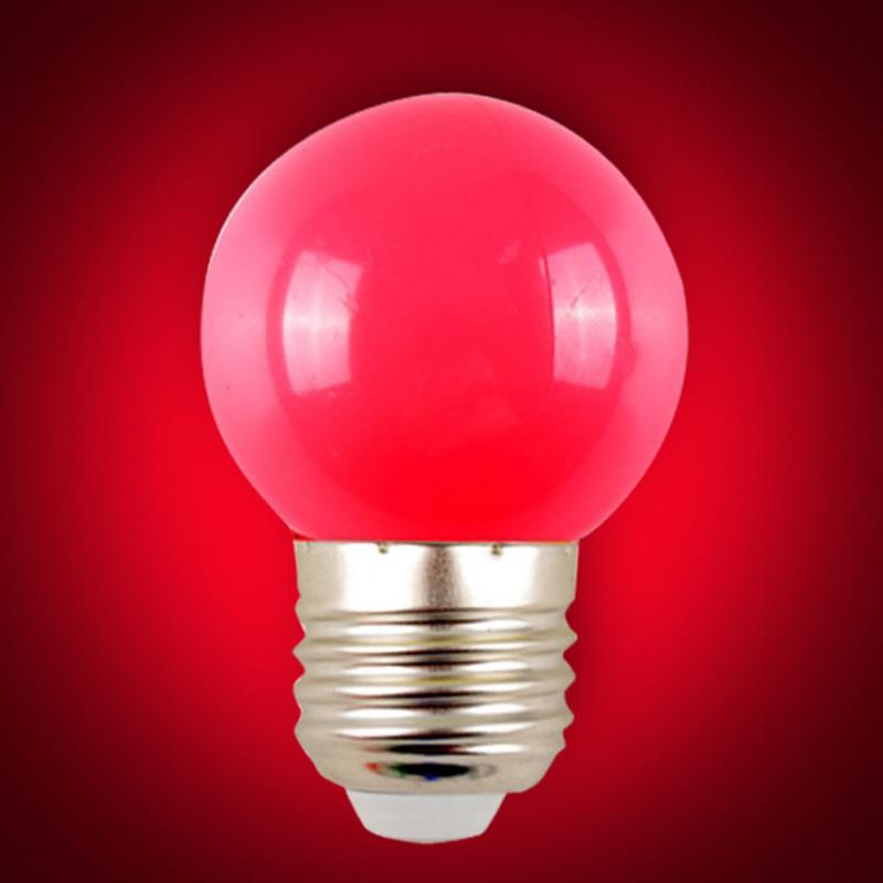 E27 LED Colorful Light Bulb Bombillas LED Screw Neon SMD2835 Global Lamp DJ Disco Party Christmas Lights 220V LED Bulbs: Red