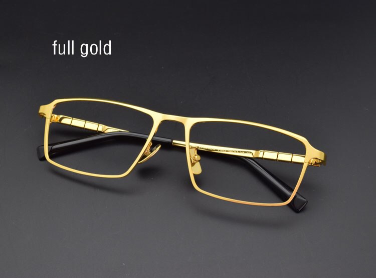Montura de gafas de titanio puro para hombre, gafas graduadas de aleación de titanio, gafas plateadas súper ligeras, montura de gafas ópticas
