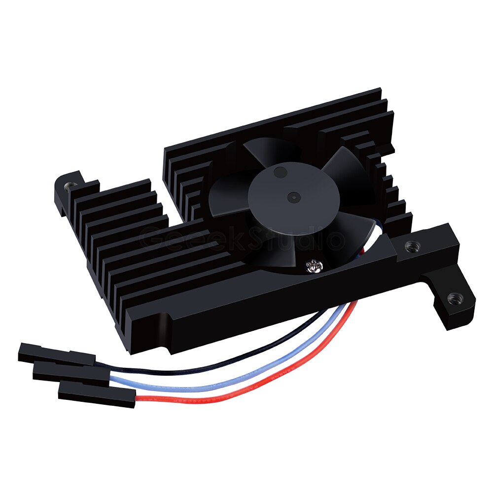 Raspberry Pi 4 Adjustable Speed Fan Armor Lite Heatsink CNC Extreme Cooling Fan PWM Heatsink Kit For Raspberry Pi 4B