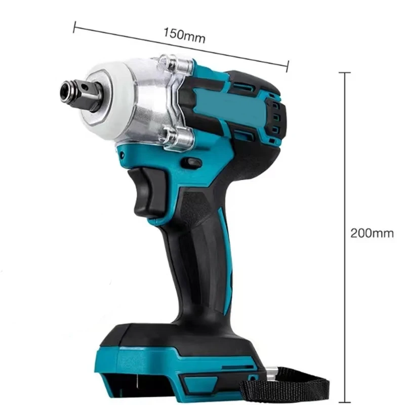 520N.M Borstelloze Elektrische Slagmoersleutel Draadloze Elektrische Slagmoersleutel Borstelloze Elektrische Sleutel Handboor Socket Power Tool