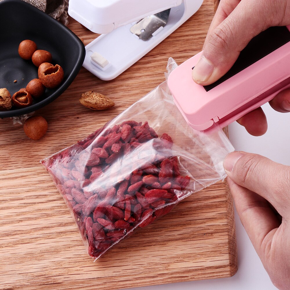 1pc Household Heat Sealing Impulse Sealer Plastic Portable Machine Bag Clip Mini Packing Plastic Package Sealer