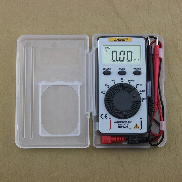 1 PC AN101 Pocket Digital Multimeter Backlight AC/DC Automatic Portable Meter: Default Title