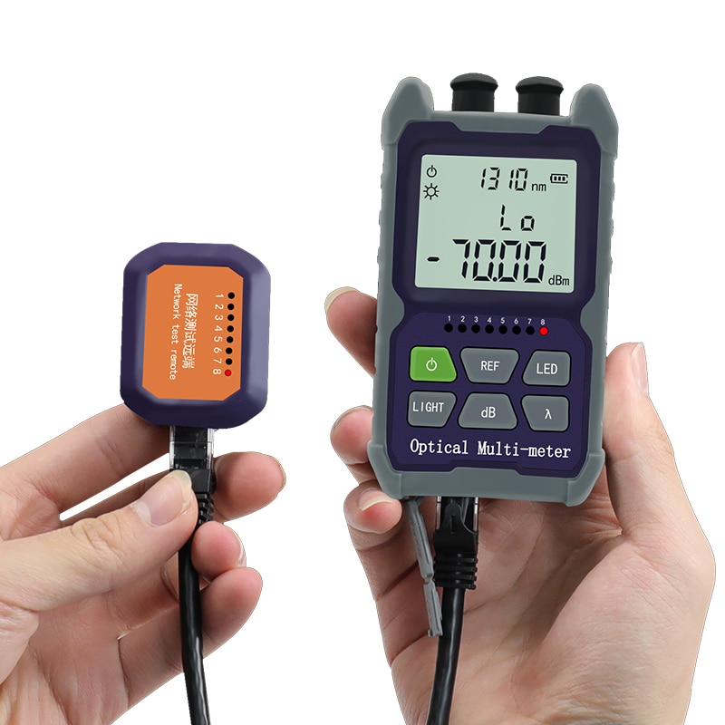 YOUYSI Mini 4 in 1 Optical Power Meter Visual Fault Locator Network Cable Test optical fiber tester 5km 15km 30KMVFL