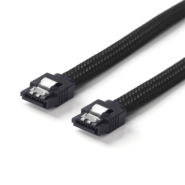 Lingable sata 3.0 iii sata 3 7 pin datakaapelit 6gb/ s ssd kaapeli hdd kiintolevyaseman johto linja nylon hihainen musta sininen punainen valkoinen