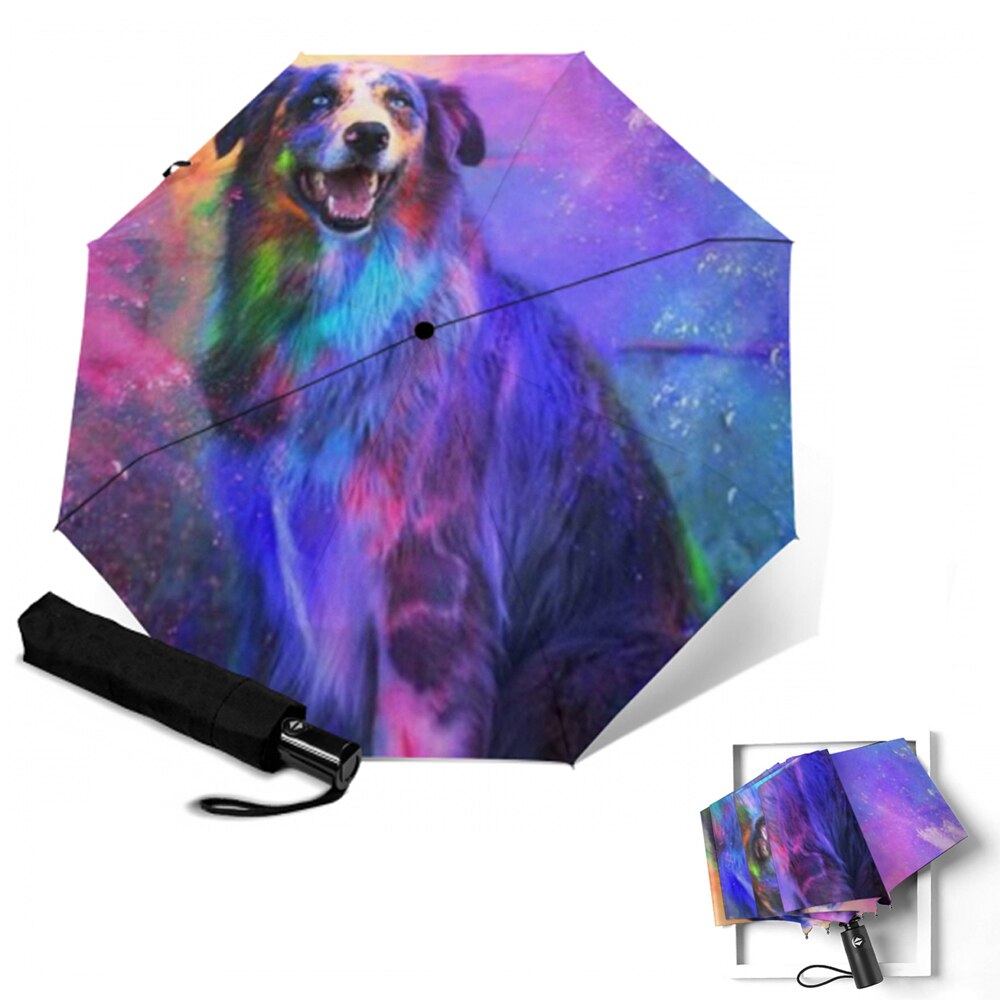 Sombrilla de automática para perro, sombrilla de Anti UV para mujer, sombrilla plegable para 3 personas, paraguas para niños lluviosos, para hombre: YSA1819