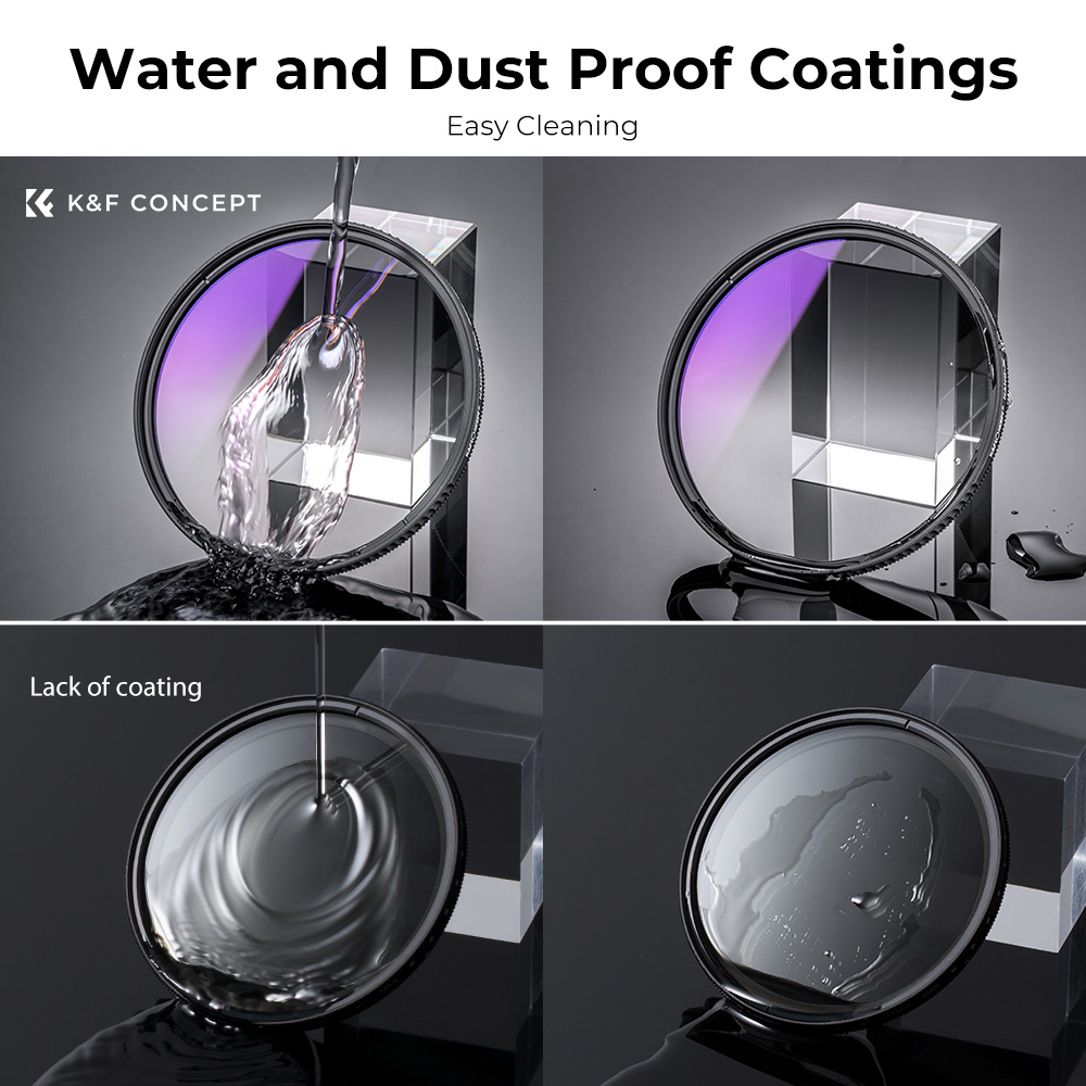 K &amp; F Concept Nano-X Hd GND8 ND8 Lens Filter Optisch Glas Zachte Gradiënt Met Coating 49Mm 52Mm 55Mm 58Mm 62Mm 67Mm 72Mm 77Mm 82Mm