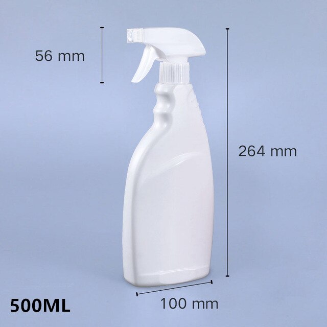 Umetass firkantet fin tåge sprayflaske 50ml 100ml pe plast kosmetikbeholdere tomme rejseflasker 1 stk.: 500ml hvide